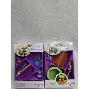 Play Monster My Fairy Garden Wishful Well And Charming Garden Scape Lot- New